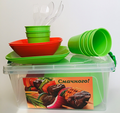 

Набор посуды "Пик ник" (4 персоны) 310*200*130 мм