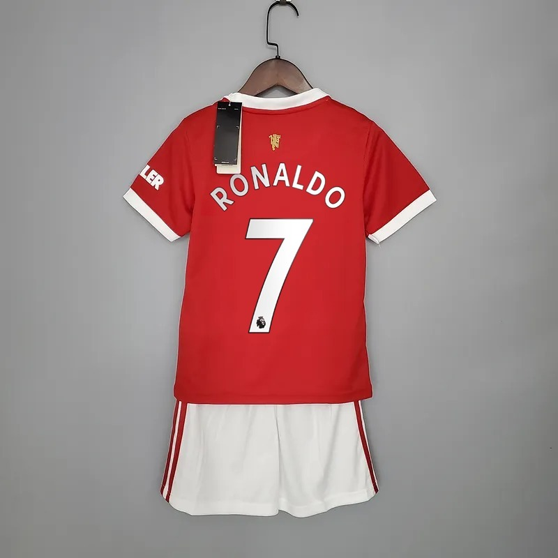 

Детская футбольная форма Манчестер юнайтед Ronaldo (Роналдо) домашняя 2021-22