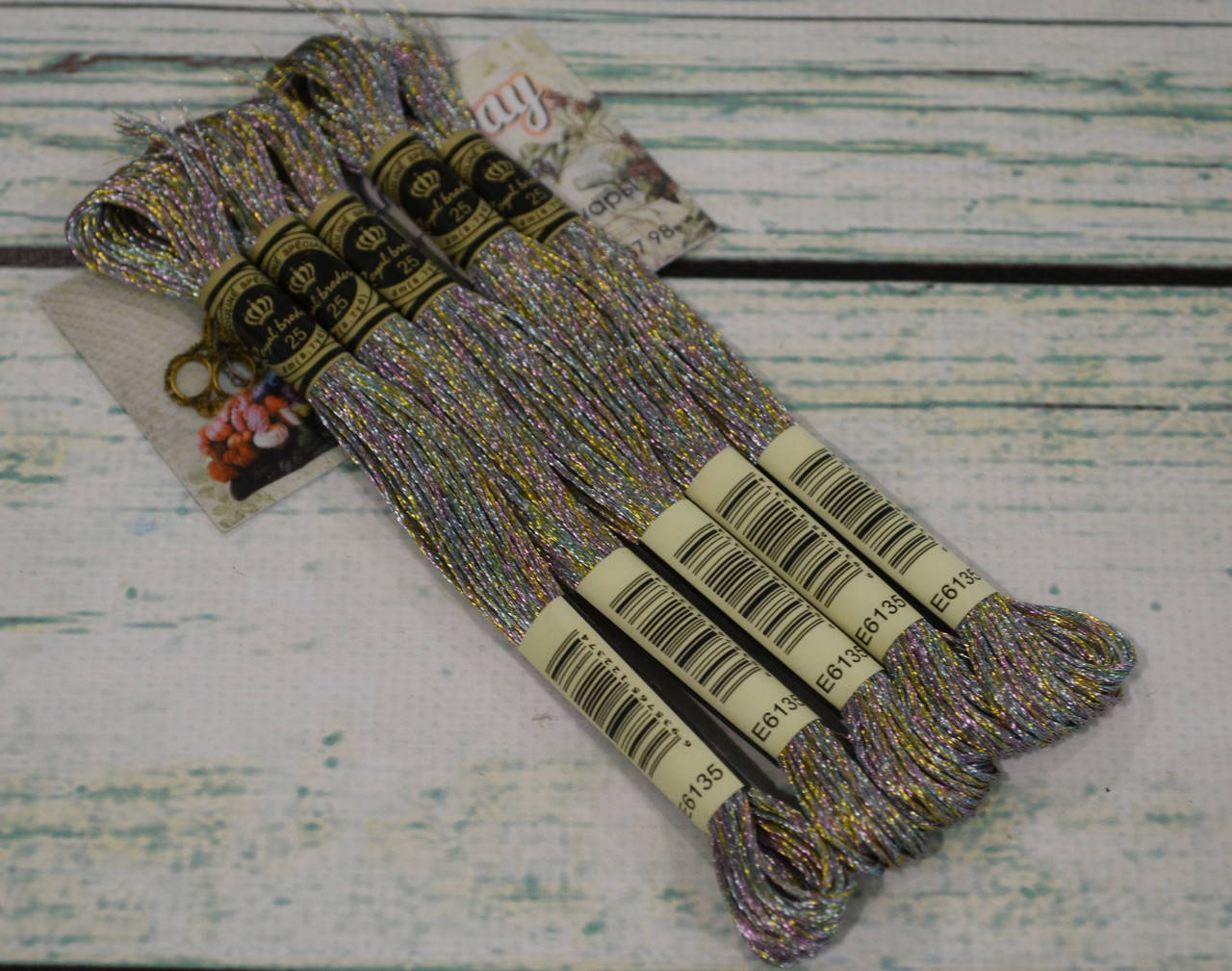 

Мулине Royal Broderie металлик (люрекс), цвет №Е135