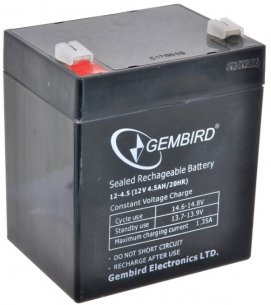 

Аккумуляторная батарея EnerGenie 12В 4,5 Ач (BAT-12V4.5AH)