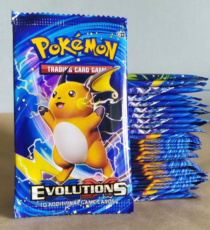 

Карточки "POKEMON: Evolution" (пак, 9 карт, КИТАЙ)