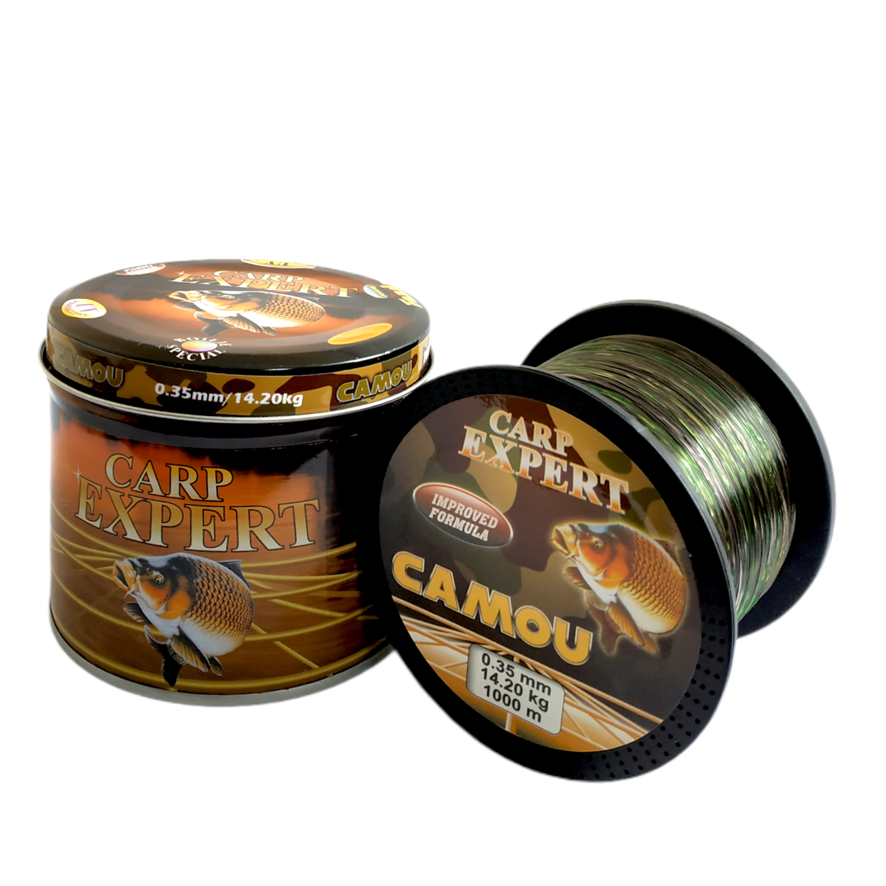 

Леска карповая Carp Expert Camou 1000м 0.25, Разные цвета