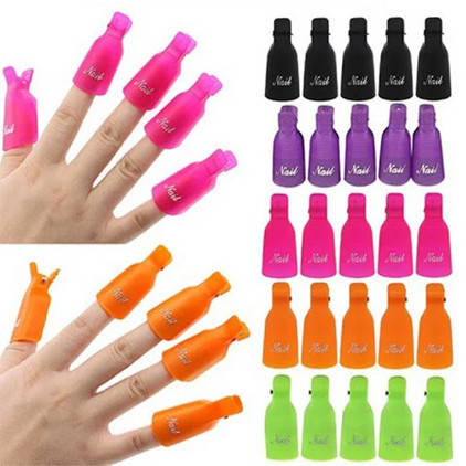 

Набор зажимов (клипс) для снятия гель-лака, 10 шт