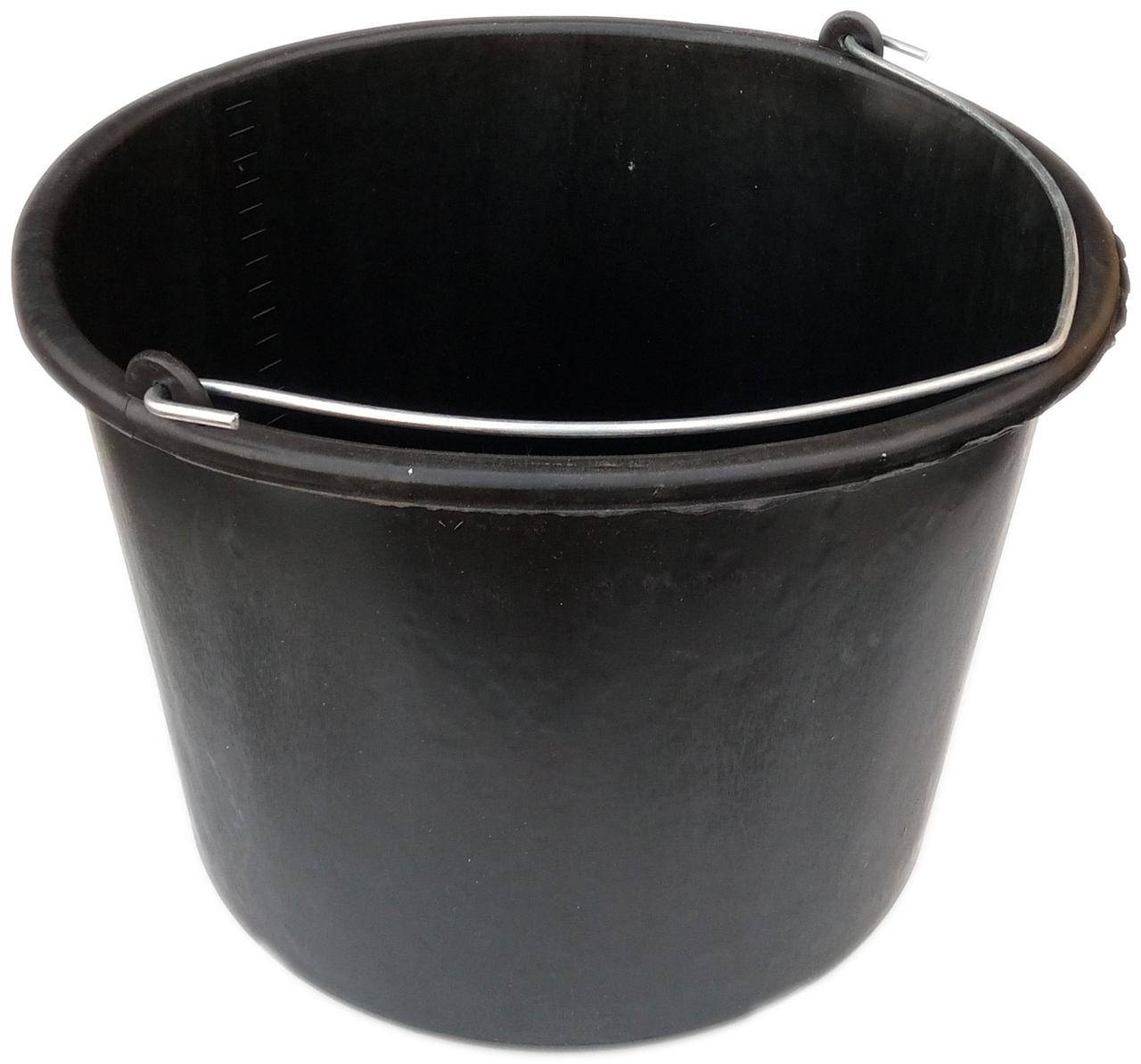 

Ведро строительное пластиковое 20 литров чёрное "ABC", Черный