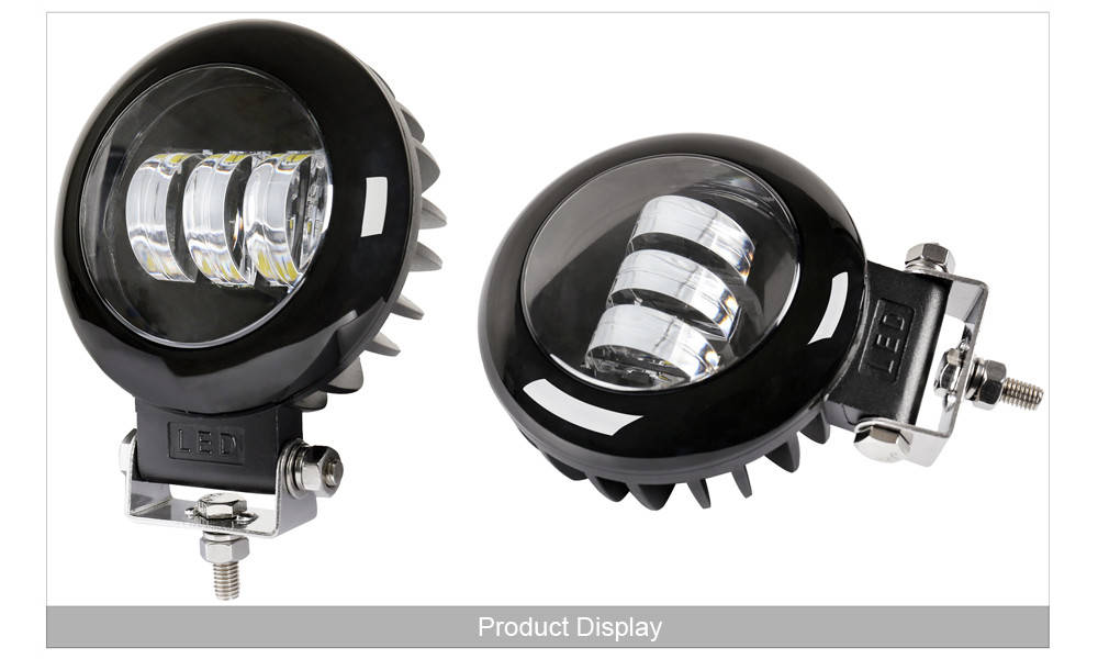 

Додаткові світлодіодні фари LED W8930BR 30W кругла чорні дальній