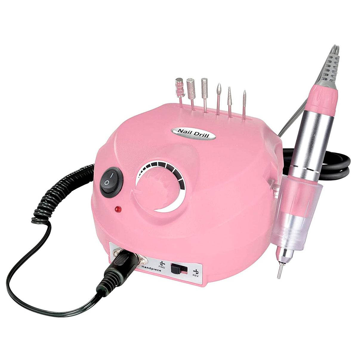 

Фрезер для маникюра и педикюра Drill Pro Nail Drill (розовый), 35000 об/мин