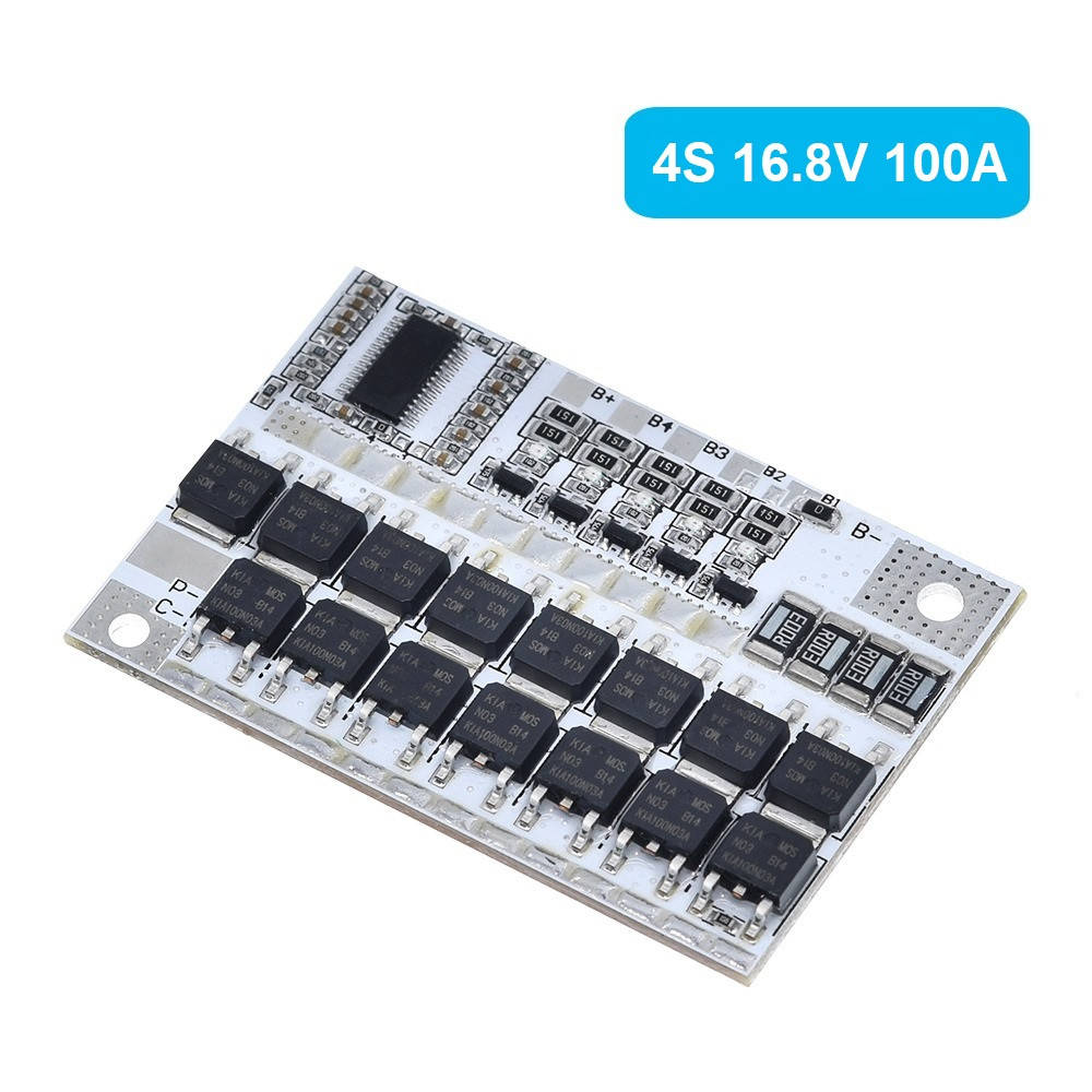 

BMS 4S 100A 16.8В Контроллер заряда разряда Li-ion батарей, балансировка