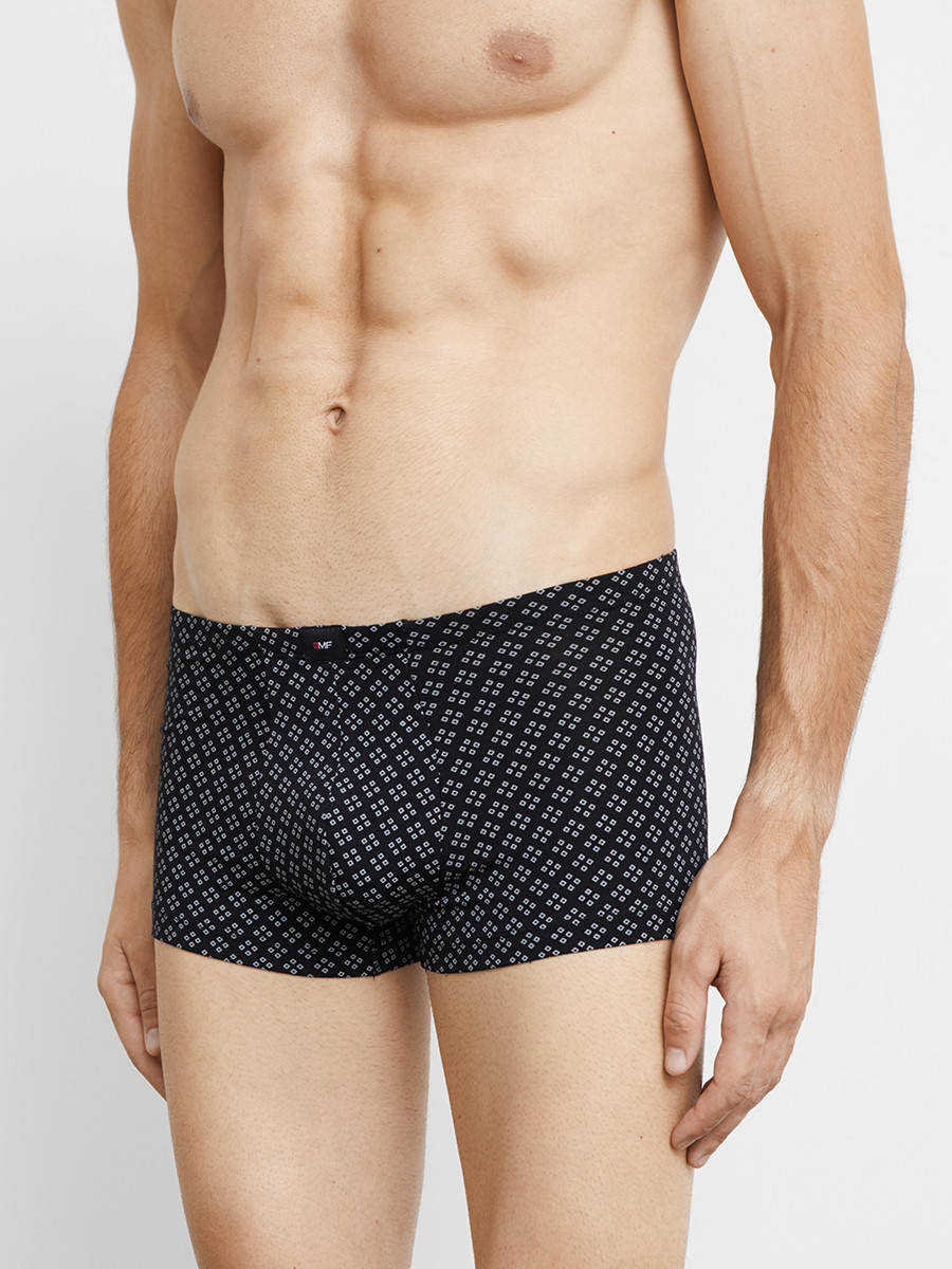 

ТРУСЫ МУЖСКИЕ (411122), ромбы на черном, Черный