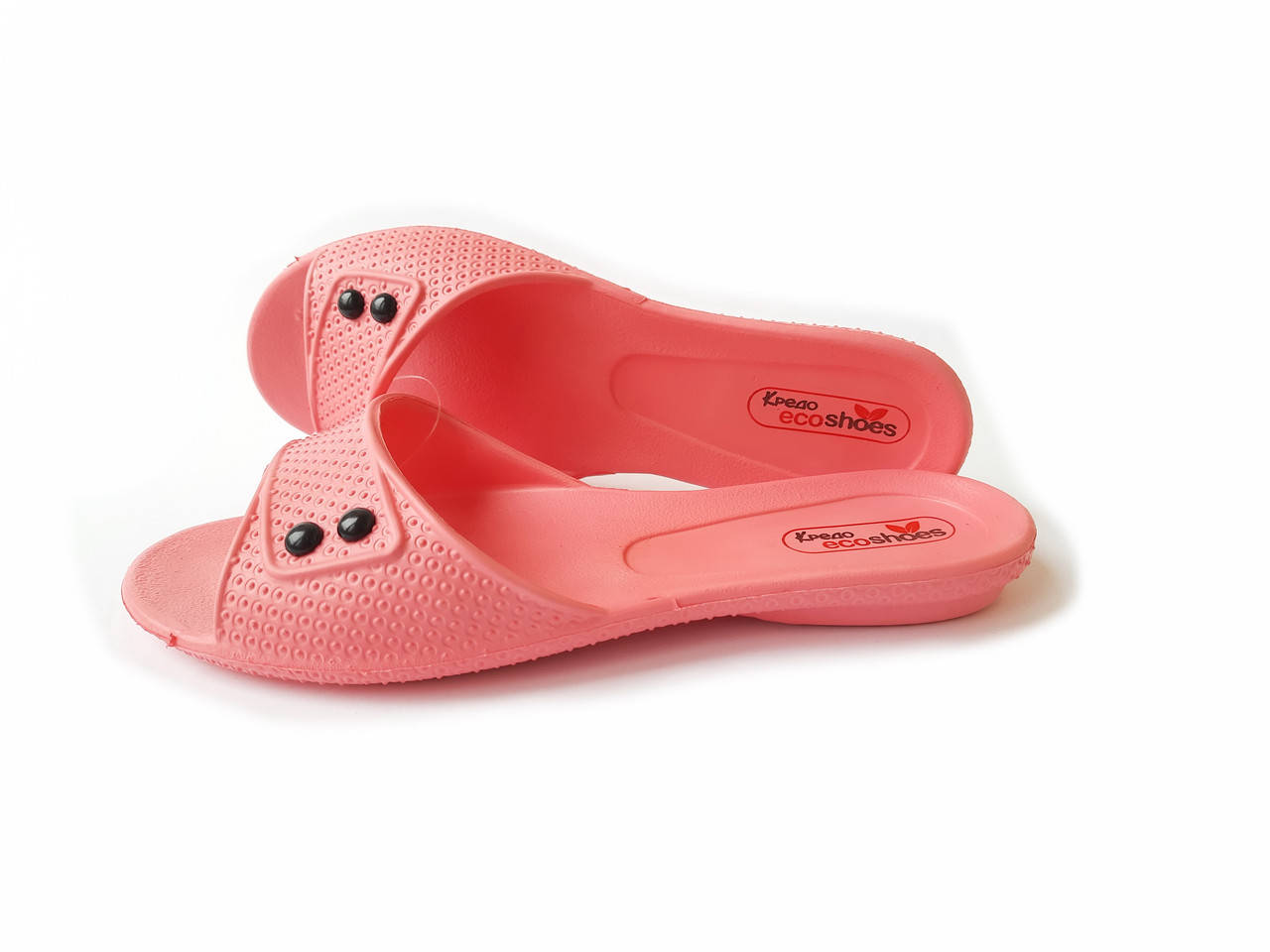 

Женские шлепки красно-розовые