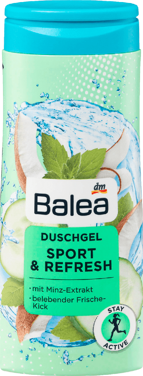 

Увлажняющий гель для душа Balea Sport & Refresh, 300 мл.