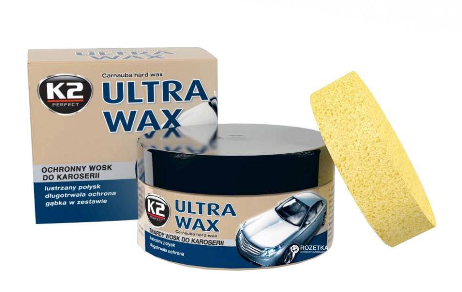 

Полироль кузова воск K2 Ultra Wax (с губкой), 300 г