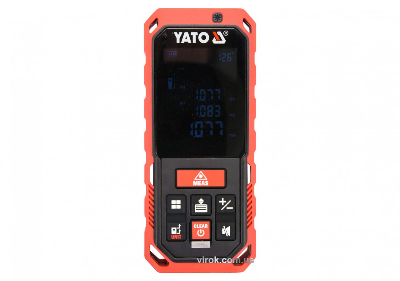 

Дальномер лазерный YATO 0.2-60 м 10 режимов YT-73127