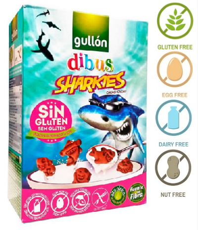 

Печенье Gullon Dibus sharkies без глютена 250 г