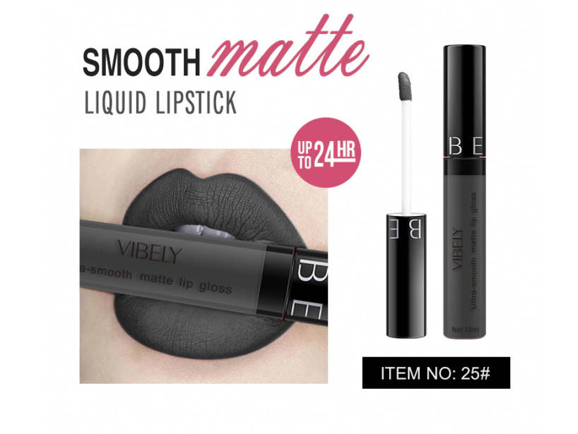 

Жидкая матовая губная помада Vibely Matte Lipgloss Ultra-Smooth #25, 10мл