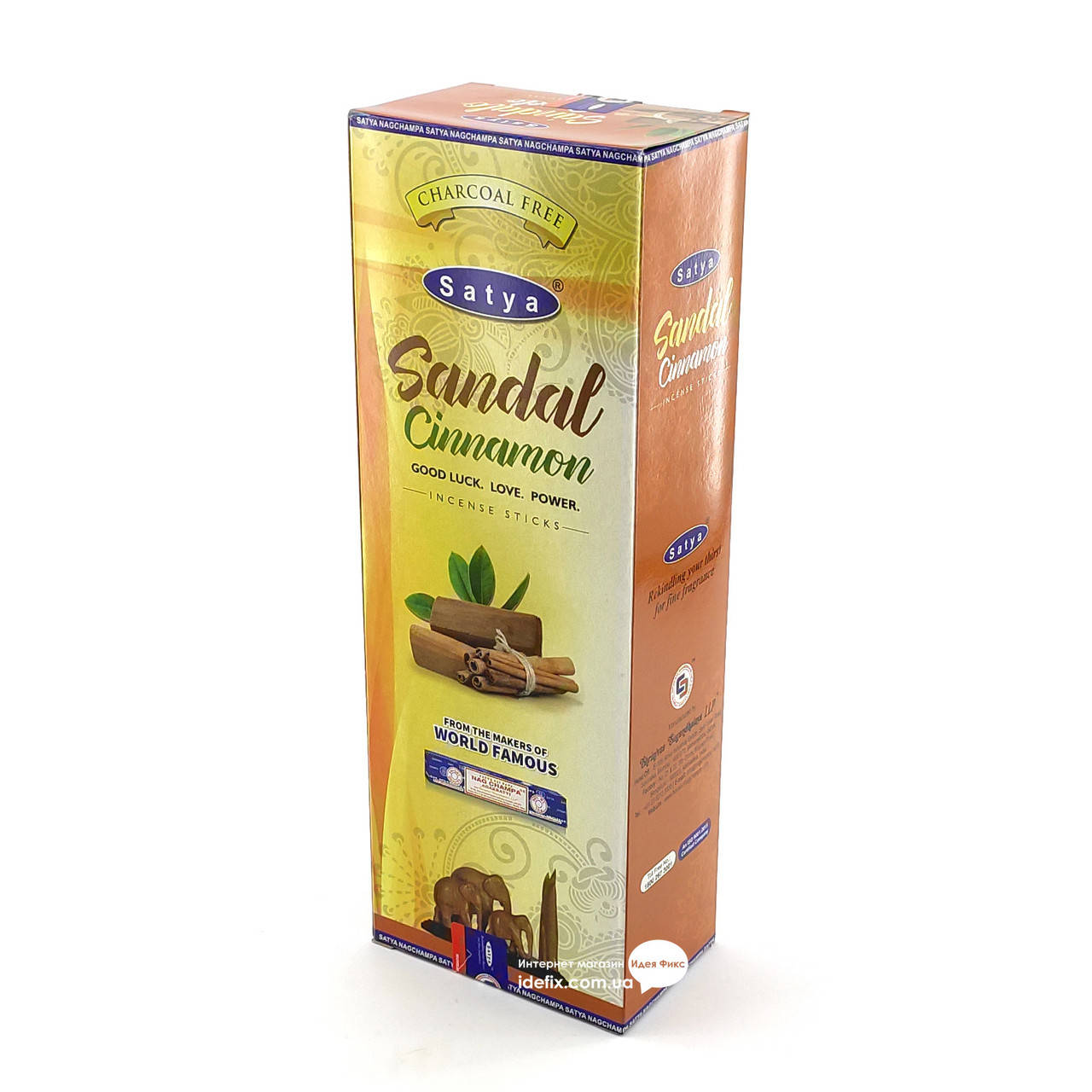 

Благовоние Sandal Cinnamon Satya 120шт/уп. Аромапалочки Сандал с Корицей (34263B)