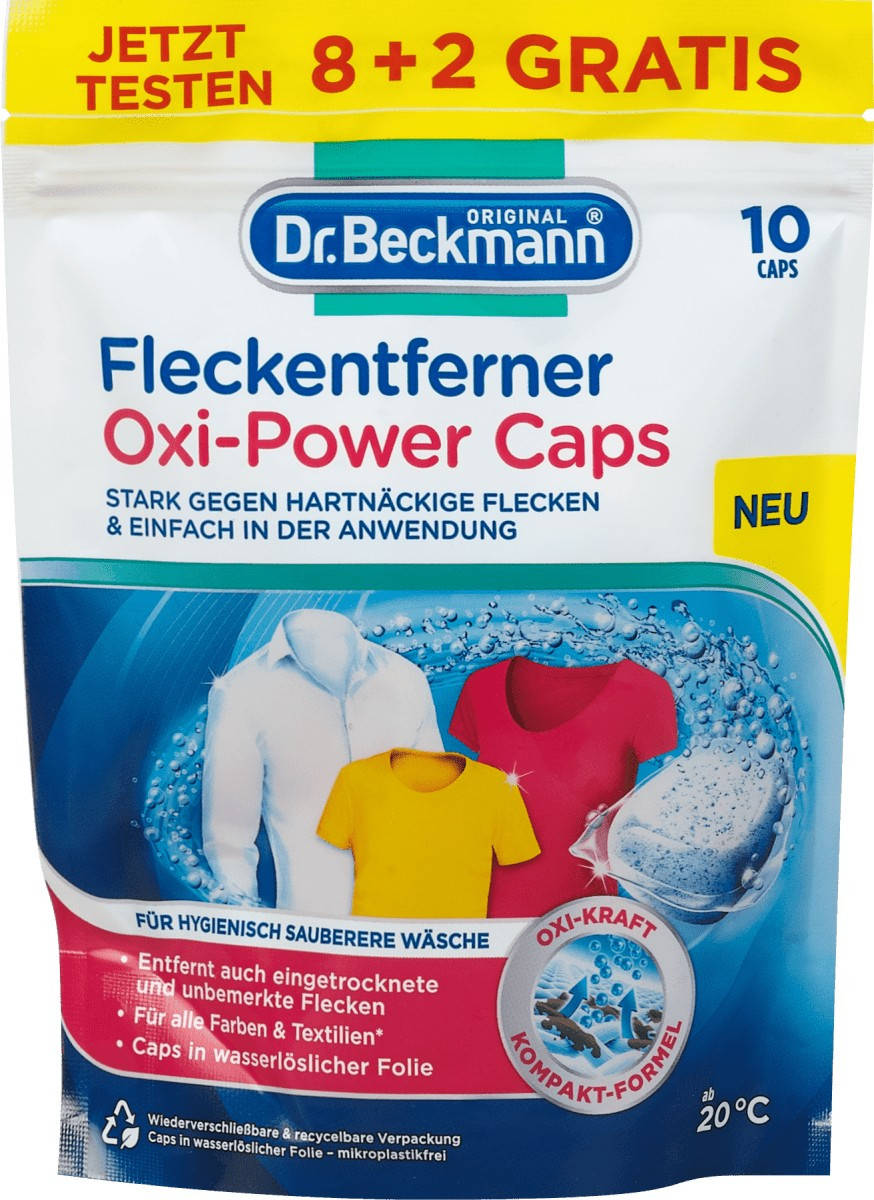 

Пятновыводитель Oxi-Power Caps Dr. Beckmann, 10 шт (Германия)