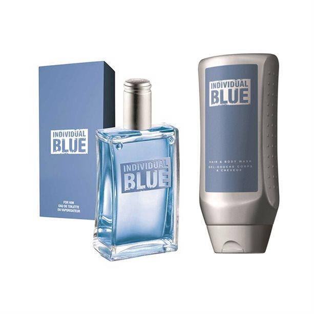 

Individual Blue набор шампунь- гель и туалетная вода