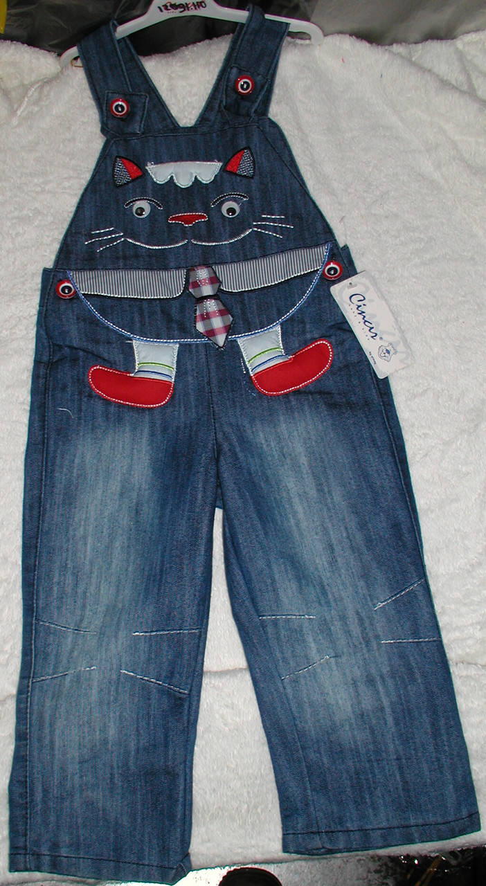 

Комбинезон джинсовый для мальчика от 9мес. до 3 лет