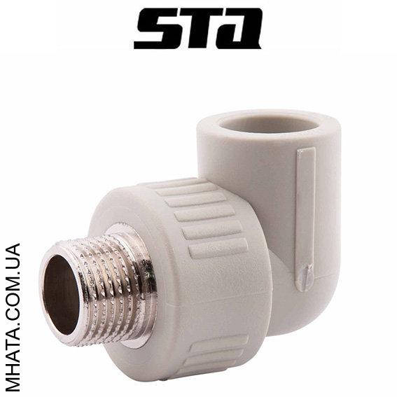 

Угол с наружной резьбой STA d20*1/2н, Украина