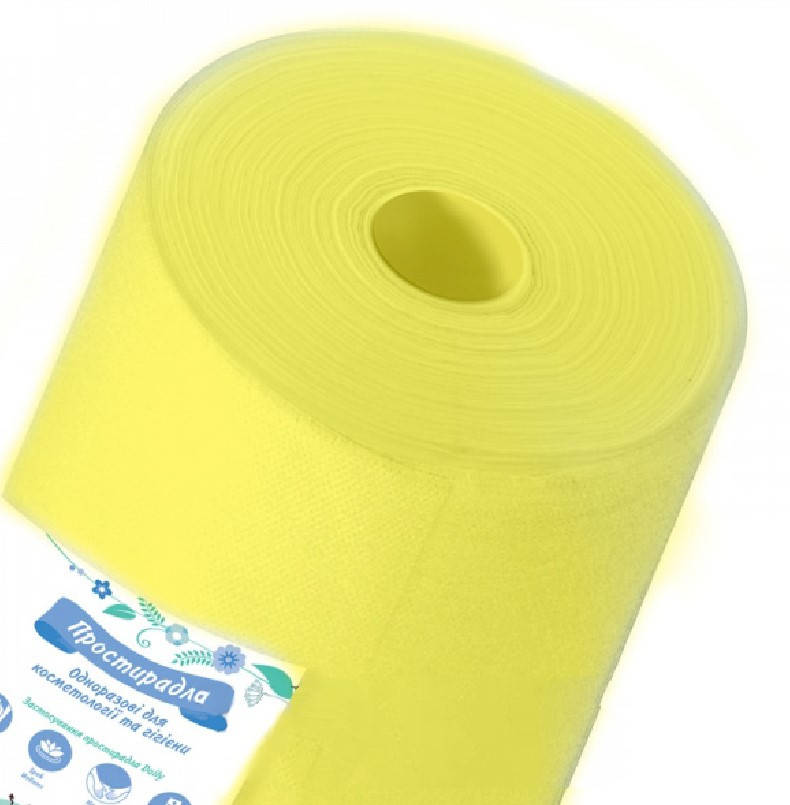 

Простынь в рулоне Panni Mlada 0,8*100 спанбонд 20 г/м2, желтый