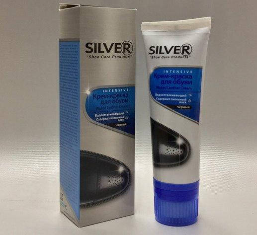 

Крем-краска для обуви в тюбике Silver Intensive Черный