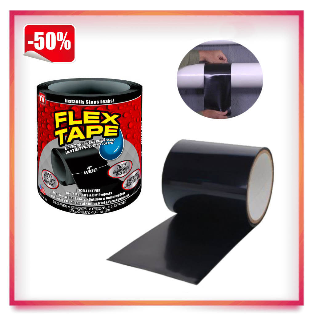 

Водонепроницаемая изоляционная лента Super Strong Flex Tape, Черный