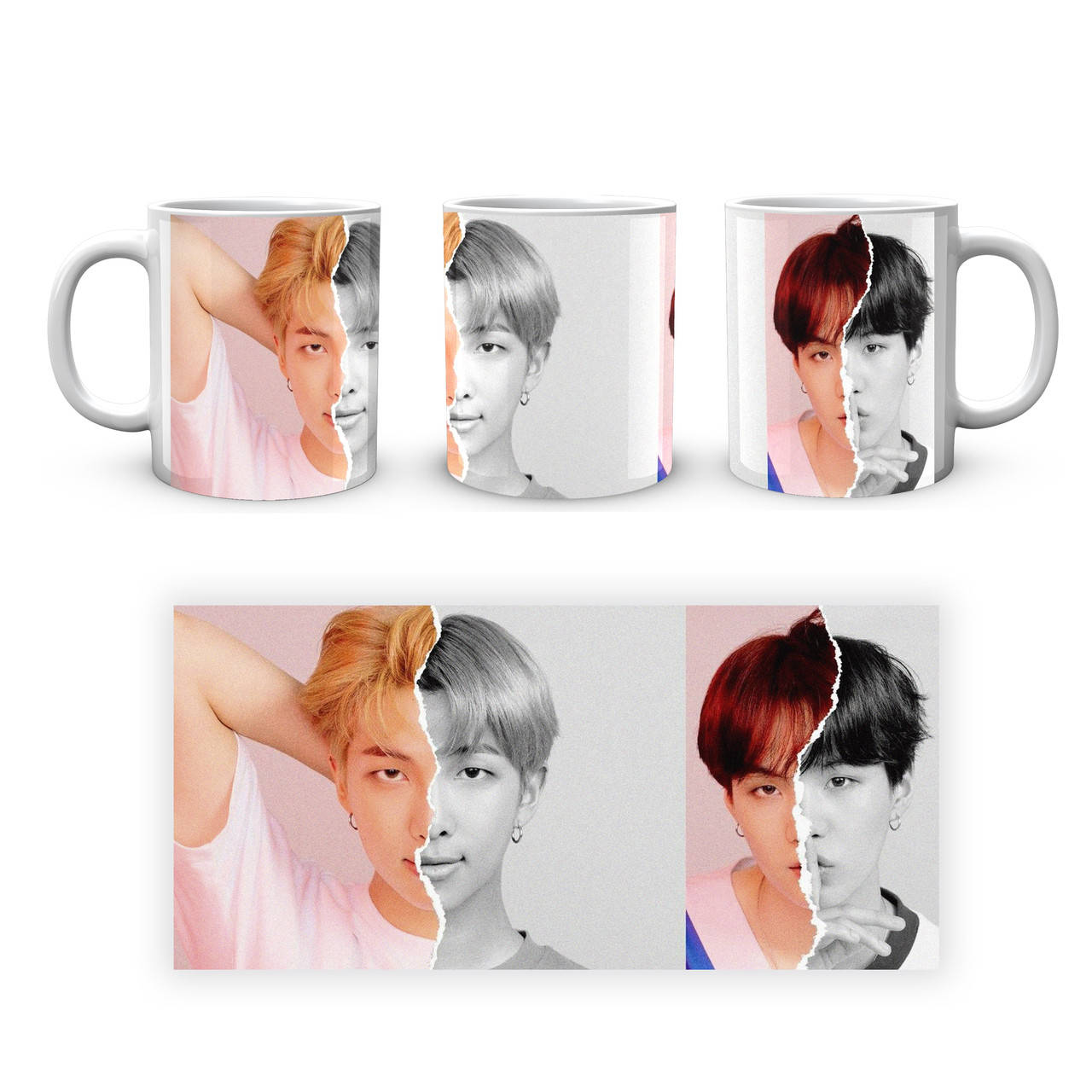 

Кружка GeekLand Bangtan Boys Ким Намджун Мин Юнги BTS CP 04.465, Белый