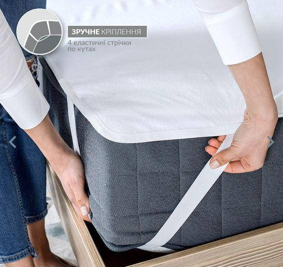 

Наматрасник водонепроницаемый детский  верх махровый 100% хлопок Aqua Stop на резинках