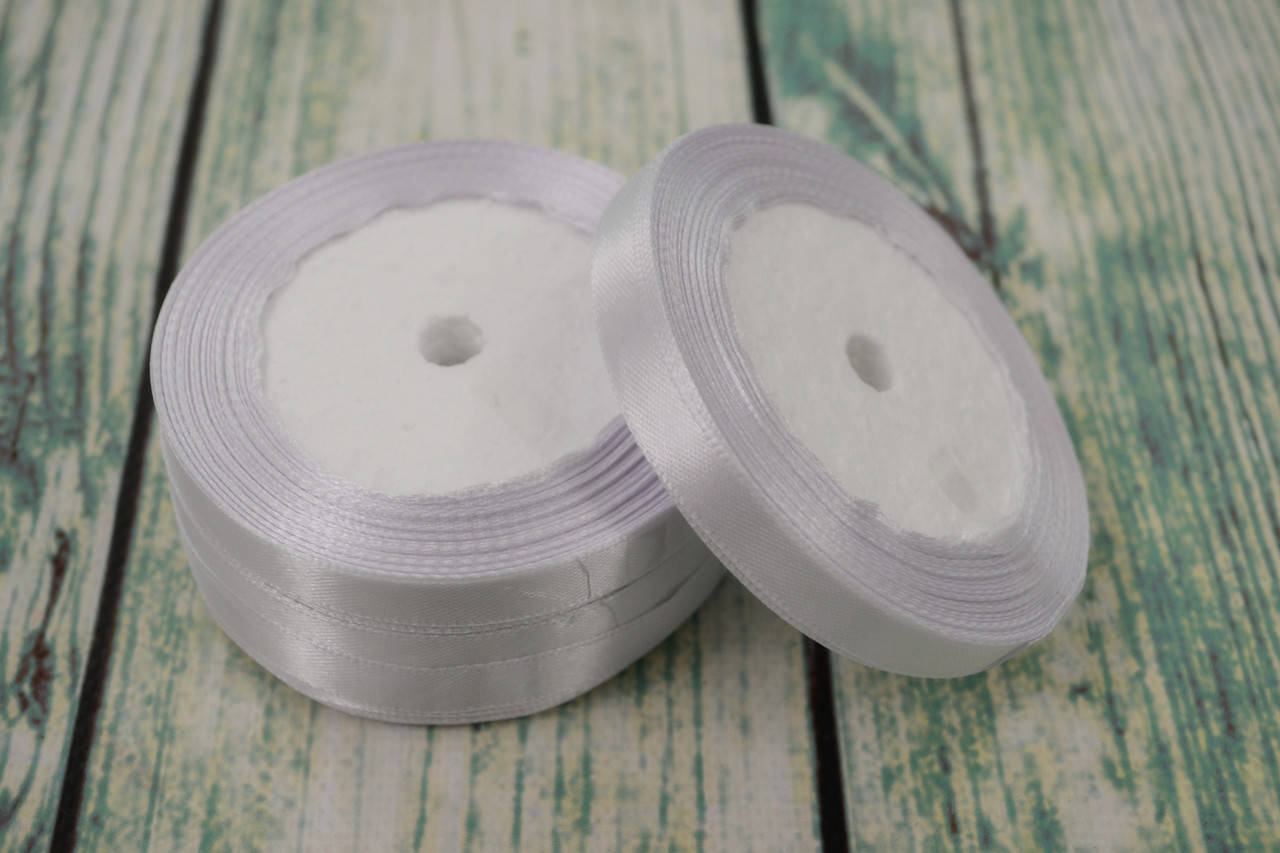 

Лента атласная 10мм (22метра), цвет - белый