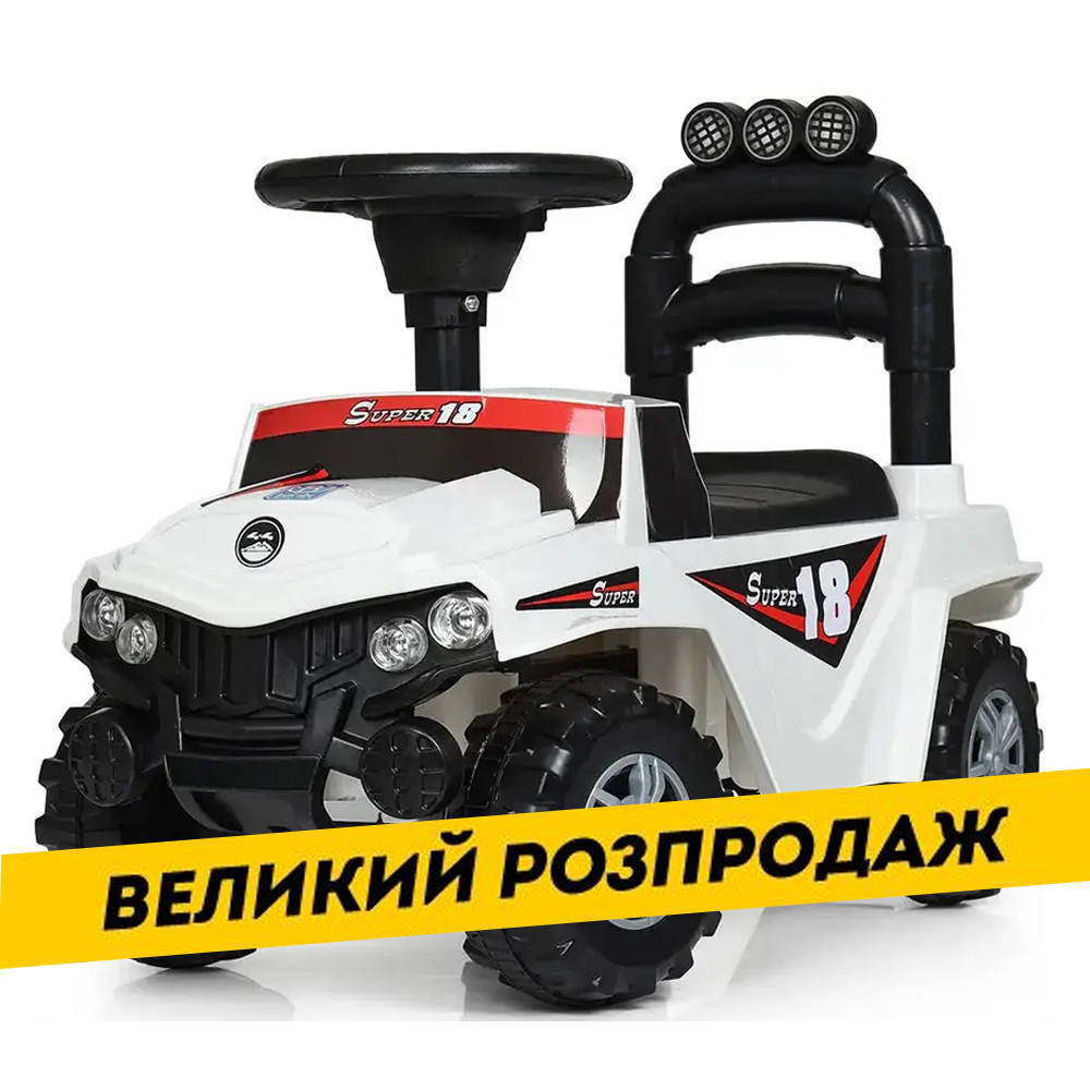 

Каталка-толокар BMW (музыка, свет, на батарейке) Bambi M 4230L-1 Белый