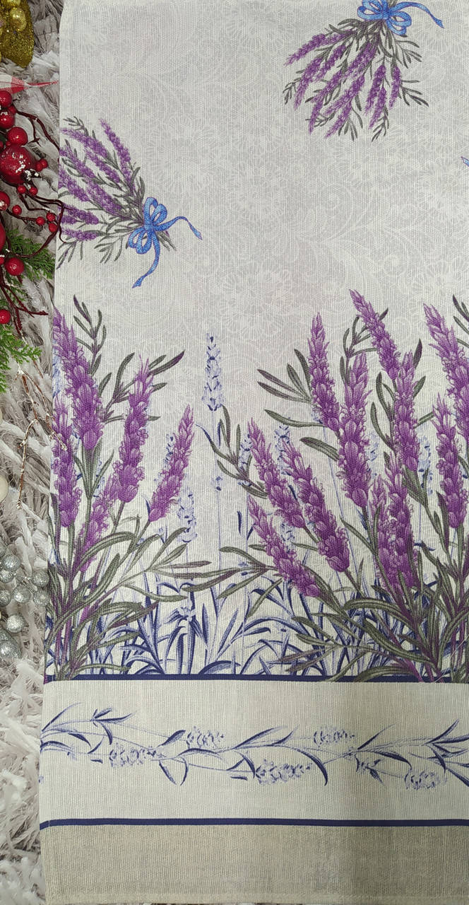 

Полотенце льняное размер 35х75 см для кухни П-5570