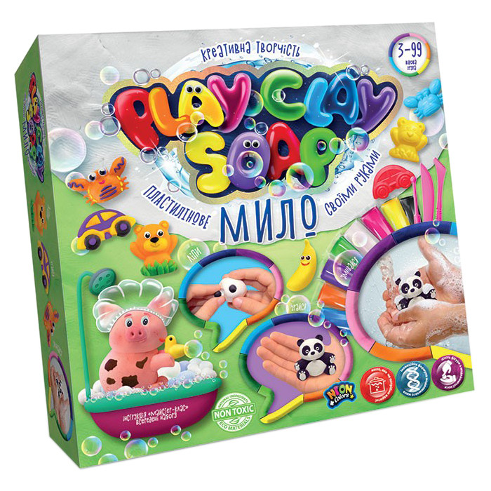 

Набор креативного творчества "Пластилиновое мыло" Play Clay Soap PCS-01 большой (Панда)