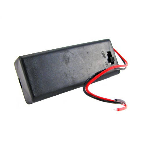 

Батарейный отсек для 2 AАА, 3В бокс кейс с проводами и крышкой, Arduino