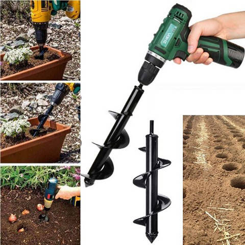 

Бур садовый земляной насадка для дрели шнек