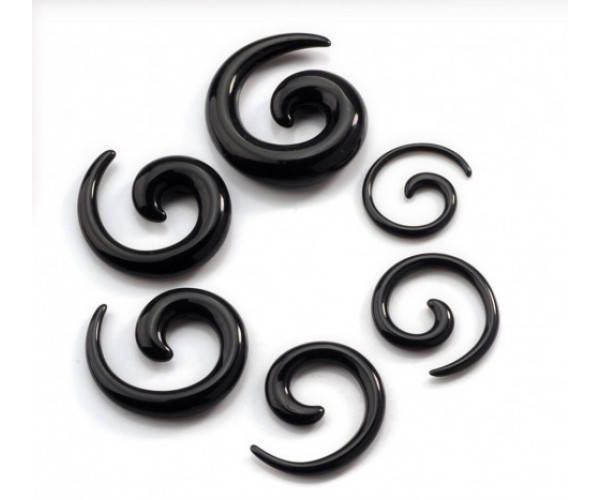 

Растяжка для тоннеля "Улитка" (чёрный акрил), Черный
