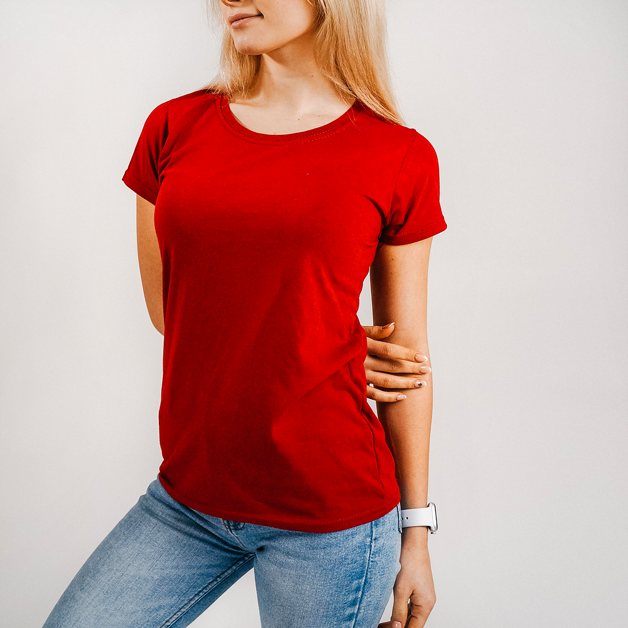 

Женская футболка лёгкая Кирпично-красная Fruit of the loom 0614200BX XXL, Красный