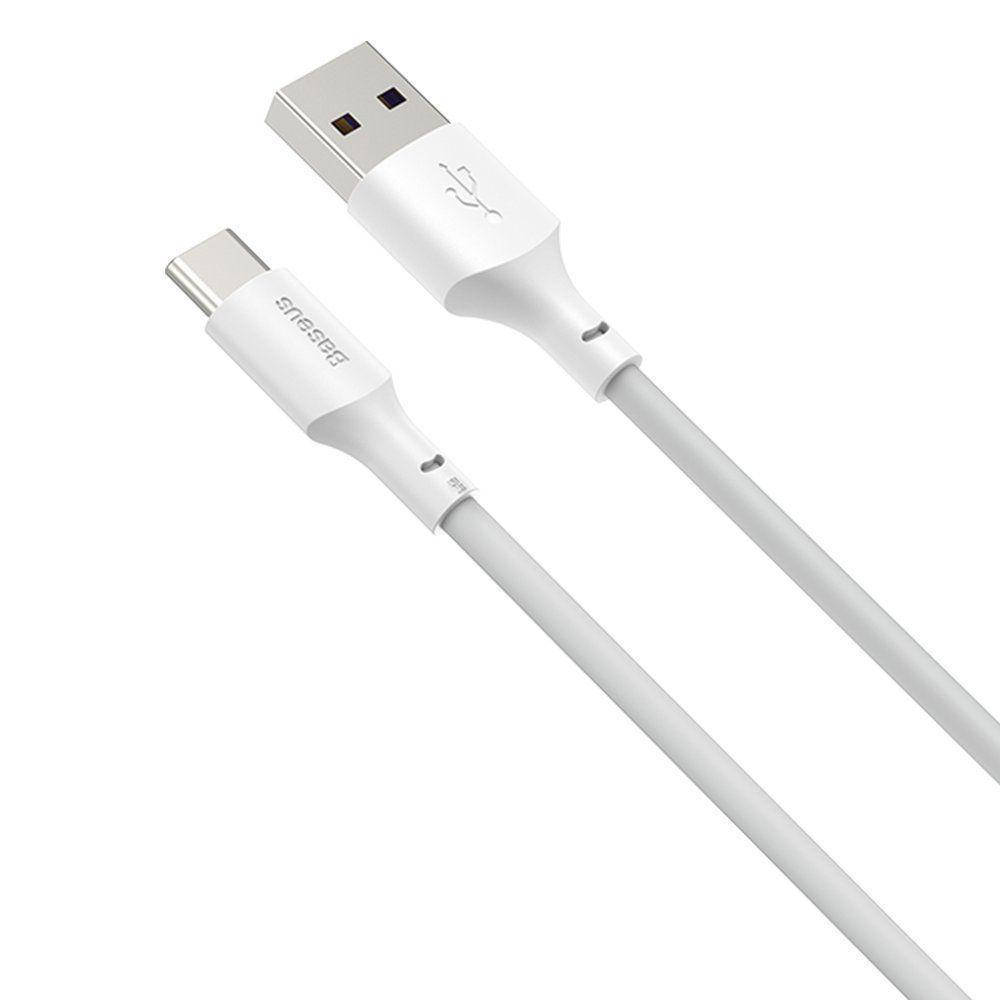 

Дата-кабель Baseus Wisdom 2-pack USB Type-C 40W/5A 1.5m White (TZCATZJ-02), Белый