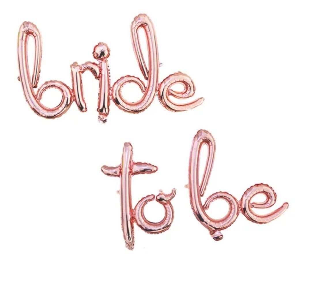 

Фольгированные надувные шары BRIDE TO BE | Розовое золото пропись