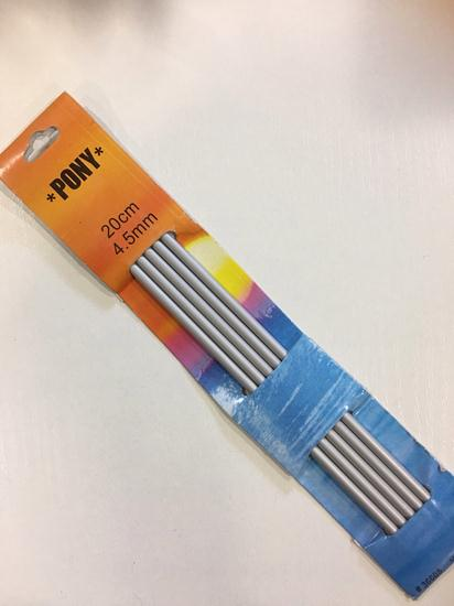 

Спица для вязания носочная тефлон "Пони" 20 см 4.5 мм