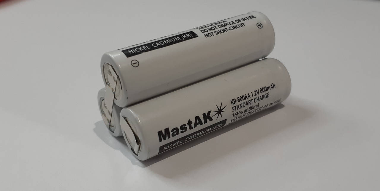 

Аккумуляторная сборка 3,6V 800mAh (Ni-Cd) 2+1
