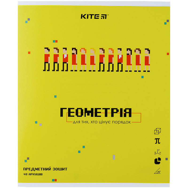 

Тетрадь предметн. 48 л.,кл., гибр лак с УФ, Pixel, геометрия