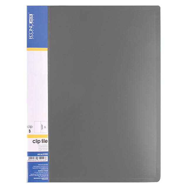 

Папка А5 EconoMix E31222 с большим прижимом Clip B ассорти