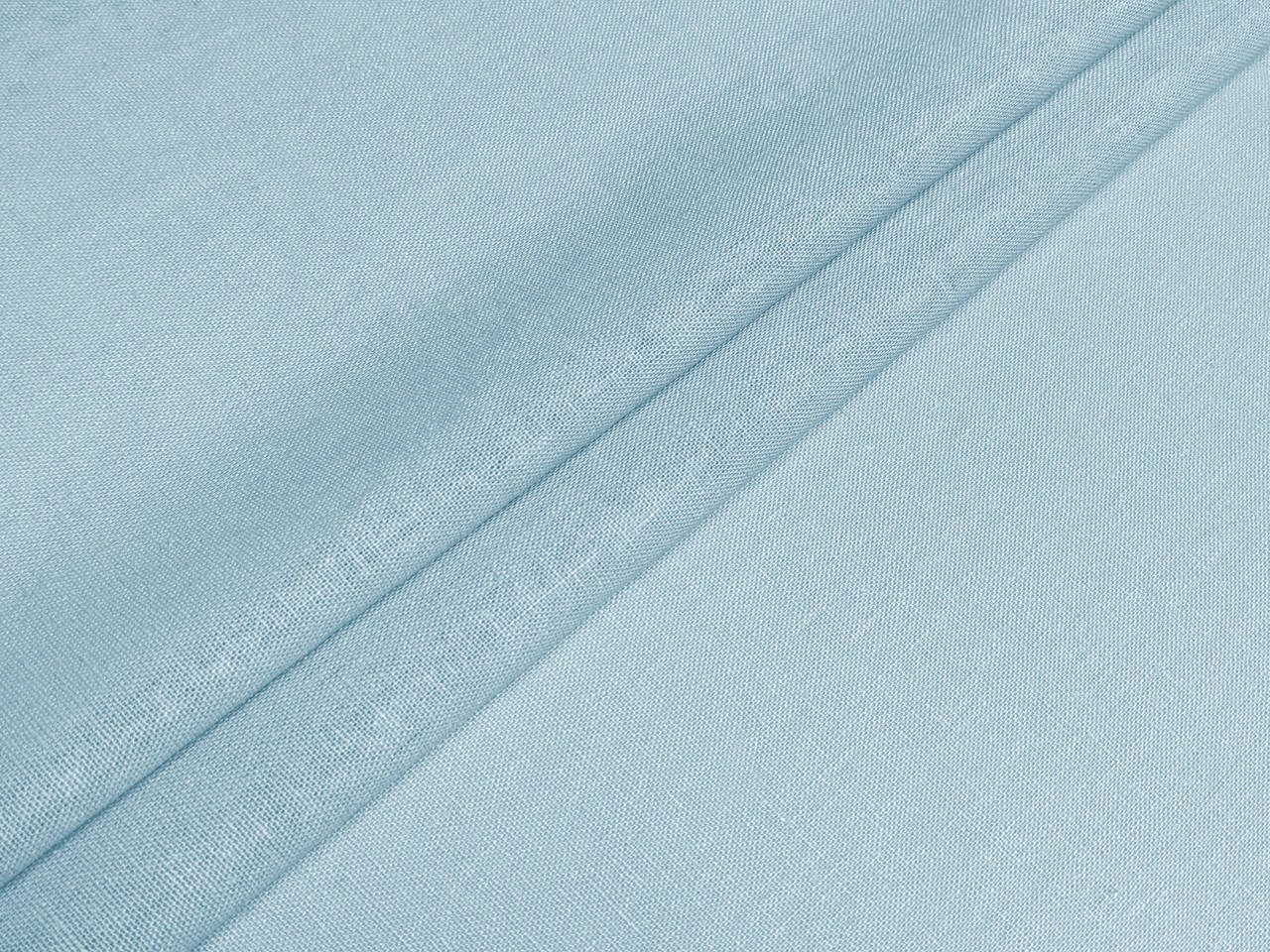 

Лен однотонный, пастельно-голубой