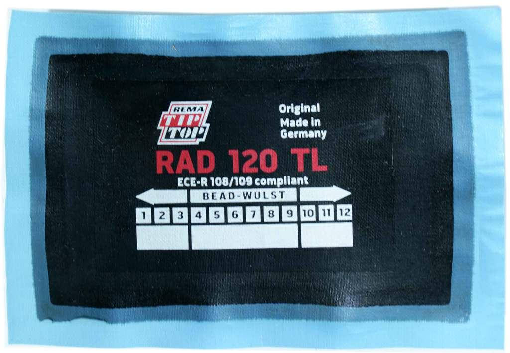 

Латка кордовая 80 х 125 мм ТІР ТОР 120TL (2 слоя)