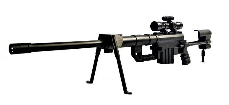 

Снайперская стрекбольная винтовка лазерный прицел Barrett M82A1 пластик (G35)