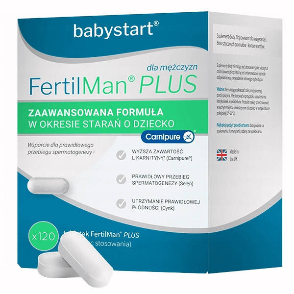 

Babystart FertilMan Plus - добавка для поддержания мужской фертильности, 120 шт