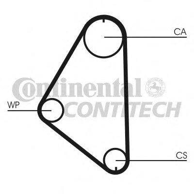 

Ремень ГРМ Contitech CT558 на Opel Kadett / Опель Кадет
