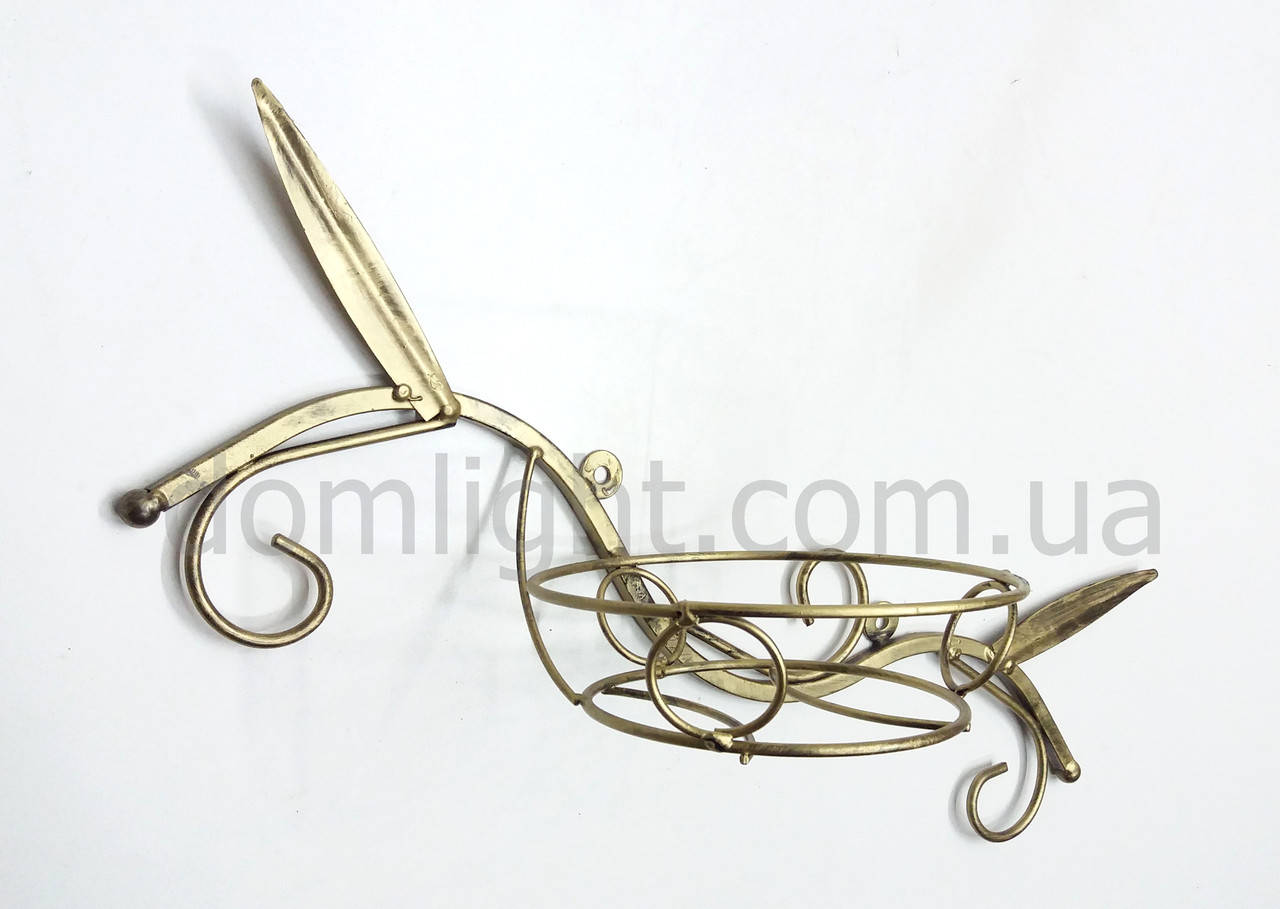 

Подставка для цветов и вазонов настенная металлическая кованая на один вазон Ц 001