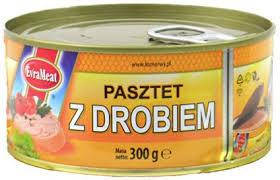 

Паштет куриный Pasztet z Drobiem EVRAMEAT ЕвраМит 300 г Польша