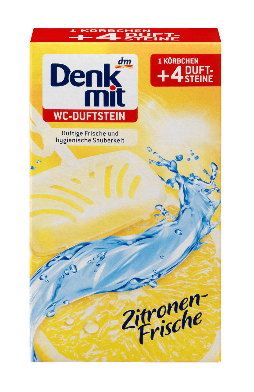 

Подвесные таблетки для унитаза Denkmit (Лимон) 4 шт.